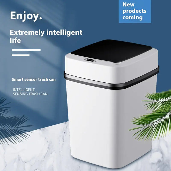 Household Fully Automatic Induction Smart Trash Can With Lid